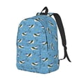 thumbnail image 2 of Daiia Dolphin Lovers Vintage Canvas Backpack for Men and Women ,Hiking Backpack,Travel Laptop Bag for School,Large Capacity Backpack-, 2 of 8