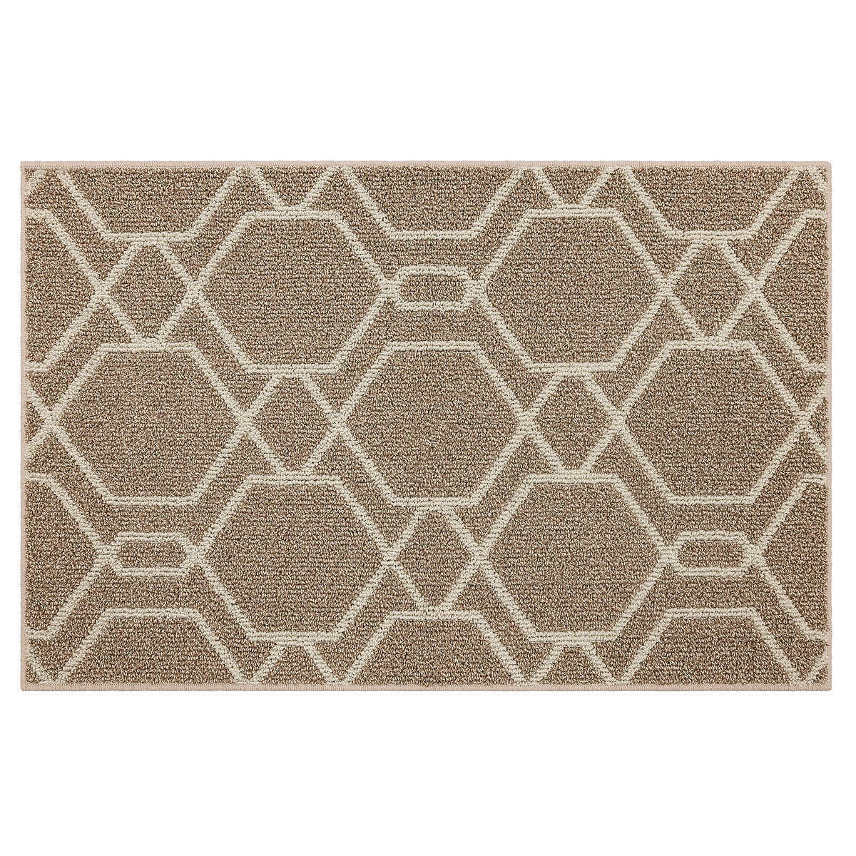 Mohawk Recycled Accent Area Throw Rug Mat, Tan/Wheat 30"x45"