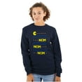thumbnail image 3 of PACMAN Nom Nom Hungry Foodie Gamer Long Sleeve TShirt Men Women Brisco Brands S, 3 of 6