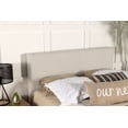 thumbnail image 2 of Pirro Upholstered Queen or Full Panel Headboard Sand, 2 of 8