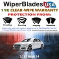 thumbnail image 2 of 2017 Audi S4 Beam Wiper Blades Wipers w/1yr Warranty (Set of 2) (WiperBladesUSA), 2 of 5