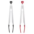 thumbnail image 2 of Ergonomic Kitchen Tongs 2Pcs For Outdoor Barbecue Restaurant Household Assorted Color Food Gripping Tools, 2 of 5