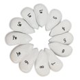 thumbnail image 1 of 12 piezas del Golf cubre de hierro protección Durable Blanco shamjiam Cubiertas para la cabeza del palo de golf, 1 of 7
