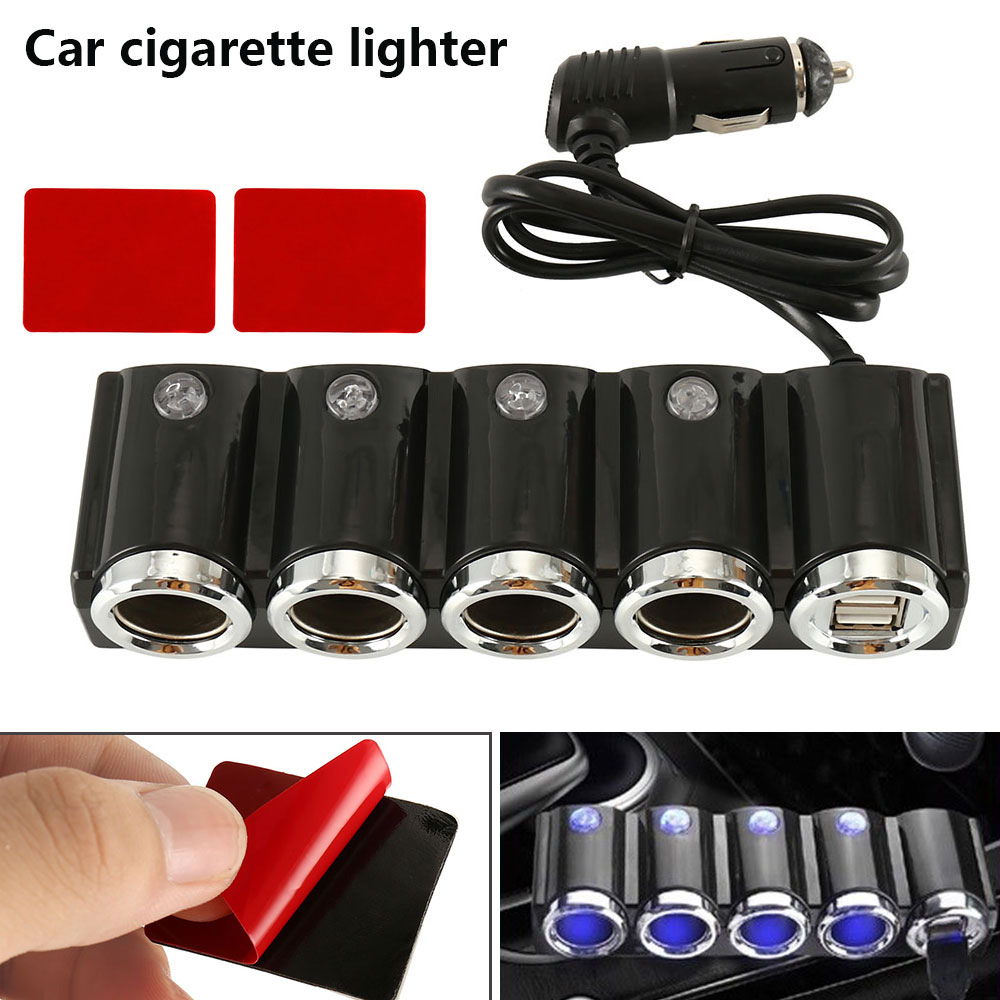 Willstar Way Car Phone Charger Cigarette Lighter Socket Splitter Device  w/2 USB Port Adapter Charger