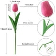 thumbnail image 4 of 20PCS Tulips Artificial Flowers Real Touch Tulips Flowers for Decoration 13.5" Tulips Flowers Bulk Artificial Tulips Flowers for Vase Centerpieces Home Wedding Bouquet, 4 of 7