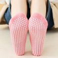 thumbnail image 2 of CSChome Arch Support Socks 1 Pair Unisex Trampoline Anti-skid Silicone Grip Bottom Solid Color Shock-absorbing High Elasticity Sweat Absorption Adult, 2 of 7
