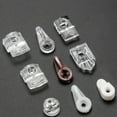 thumbnail image 2 of CIMAXIC 24 Pcs Clips pour Mur Support de Miroir en Plastique Transparent Clip de Vis et Fixation Kit de Suspension de Miroir Moderne pour Garde-Robe (Type F), 0.83"X0.63"X0.2", 2 of 5