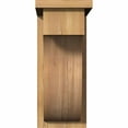 thumbnail image 2 of 7 1/2"W x 14"D x 18"H Del Monte Smooth Corbel w/Backplate, Western Red Cedar, 2 of 9