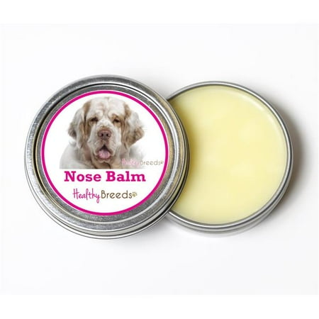 Clumber Spaniel Silhouette Dogs - Healthy Breeds 840235192305 2 oz Clumber Spaniel Dog Nose Balm
