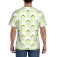thumbnail image 3 of Qekee Frogs and Dragonflies Classic Fit T-Shirt Men's Shirt Men's Tight Short Sleeves for Exercise, Running, Mountaineering - Frogs and Dragonflies, 3 of 9