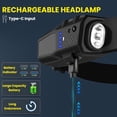 thumbnail image 4 of Linterna frontal KYEKIO recargable, paquete de 3, LED de 230°, 7 modos, 4 of 6