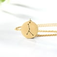 thumbnail image 7 of Zodiac Constellation Necklace, Stainless steel Astrology Birthday Necklace, Engraved Libra, Virgo, Scorpio, Capricorn, and More, 7 of 7