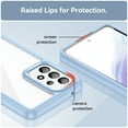 thumbnail image 3 of TECH CIRCLE for Samsung Galaxy A53 5G 6.5 inch Luxury Lightweight Shockproof Transparent Acrylic + TPU Hybrid Bumper Slim Shell Phone Case Cover,Blue, 3 of 8