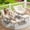 Beige-with Ottoman, variant on Arlopu Oversize Papasan Rocking Chair with Cushion, Indoor Outdoor Wicker Egg Lounge Chair, Grey
