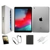 Apple Open Box iPad Air 9.7-Inch Retina Display, Space Gray, Wi-Fi Only, 64GB, and Bundle: Case, Pre-Installed Tempered Glass, Rapid Charger.