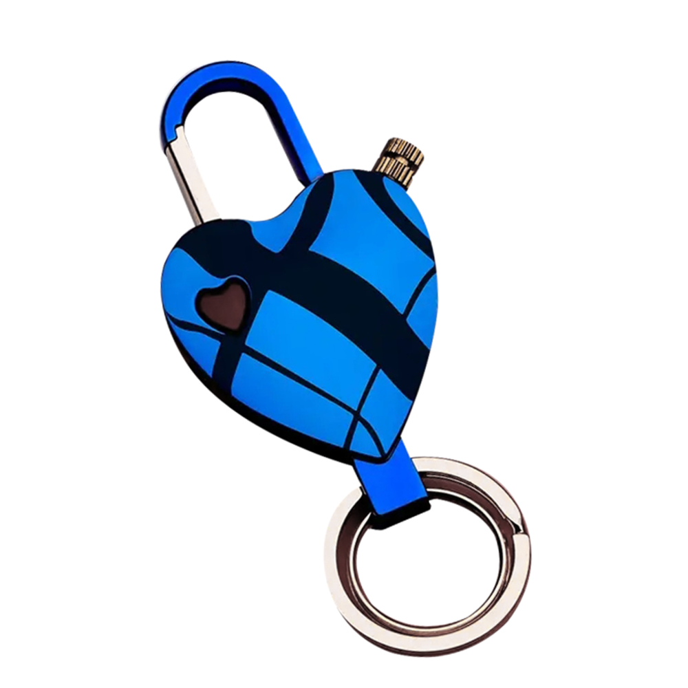 Permanent Match Strikers Heart Shape Keychain Multifunction Lighter Gift for Valentine's Day Men