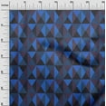 thumbnail image 3 of oneOone Cotton Poplin Medium Blue Fabric Geometric Sewing Material Print Fabric By The Yard 56 Inch Wide, 3 of 4