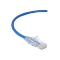 thumbnail image 1 of Black Box Slim-Net - Câble de Raccordement - RJ-45 (M) à RJ-45 (M) - 12 ft - UTP - CAT 6a - booted, Moulé, Échoué - Bleu, 1 of 3