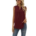 thumbnail image 1 of Txlixc - Camiseta sin mangas para mujer, color sólido para adultos, con ribete de encaje, sin mangas, con cuello en V, chaleco suelto Txlixc Moda, 1 of 4