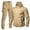 Khaki, variant on Letdown Men's Casual Athletic Tracksuit 2 Piece Outfits Casual Full Zip Jogging Suit Jacket Pants Set Jogging Athletic Suit Sets (Khaki, XS)