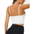 thumbnail image 3 of Allegra K Women's Longline Sports Bra Fitness Medium Impact Workout Wireless Padded Yoga Tank Tops, 3 of 4