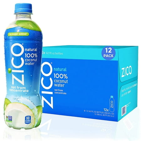 Zico Natural Coconut Water  16.9 Fl Oz  12 Count Mar/ 16/25 