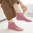 thumbnail image 3 of 10 Pair Ankle Socks Winter Bed Socks Soft Lace Trim Non-Slip Elastic Women Floor Socks Slipper, 3 of 5
