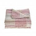 thumbnail image 6 of HomeRoots 516521 92 x 96 in. Knitted Cotton Geometric Throw Pink, 6 of 6