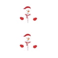 thumbnail image 4 of Advancent Calcomanía de nevera de estilo de dibujos animados de Navidad para el hogar, calcomanía extraíble para puerta de sala de estar y CT003 2piezas, 4 of 6