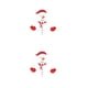 thumbnail image 1 of Moyic Home Hotel Navidad estilo de dibujos animados nevera pegatina sala de estar puerta calcomanía interior impermeable ABS decoración CT003 2piezas, 1 of 6