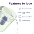 thumbnail image 3 of PUR 10-Cup Water Pitcher Filtration System, 10.2" W x 10.6" H x 6.8" L, Lime, PPT001L, 3 of 10