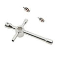 thumbnail image 1 of KLKCMS 2pcs N3 or N4 Hot Glow Plug Spark Engine Parts with Cross Wrenches for HSP 70117 RC Car Accessories, 1 of 8