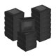 thumbnail image 1 of 20 Piezas de Cajas de Jabón de Kraft, Cajas Mini de Kraft de 3 x 3 x 1.2 Pulgadas con Ventana Transparente para Empaque de Golosinas de Fiesta (Negro), 1 of 7