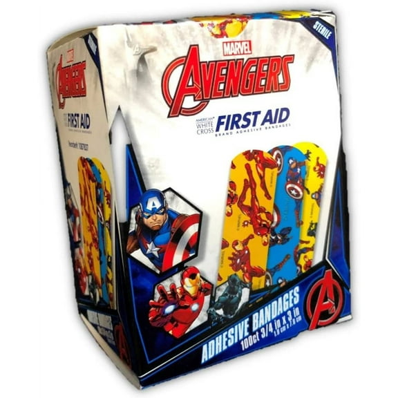 Avengers Black Panther, Captain America, Ironman Bandage, 100/bx (Pack of 2)