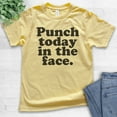 thumbnail image 2 of Kids Punch Today In The Face T-shirt, Youth Kids Boy Girl T-Shirt, Motivational Shirt, Inspirational Shirt, Yellow, X-Large, 2 of 4