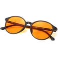 thumbnail image 1 of Gafas de bloqueo de luz azul LIKSMU Vintage Round Mate Black, 1 of 6