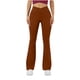 thumbnail image 1 of Amzcrzy Pantalones Yoga Mujer Color Liso - Cintura Elástica, Control Abdominal, Corte Acampanado, Leggings Elásticos Cómodos, Bolsillos S-2XL Marrón, 1 of 6