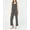 Black, variant on Petite Striped Lace Up Jumpsuit Navy Wireless PL