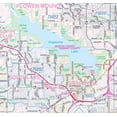 Tarrant County TX (Fort Worth) Detailed Arterial Wall Map (36