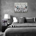 thumbnail image 5 of Farmhouse Bathroom Wall Decor Rustic Bathroom Decor Wall Art Blue Butterfly Floral Pink Flower Pictures Canvas Prints Country Painting Bathroom Pictures for Wall Modern Framed Decor 16''''x12'''', 5 of 6