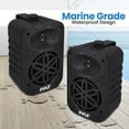thumbnail image 4 of 5.25” 2-Way Indoor/Outdoor Speaker System - 1/2” High Compliance Polymer Tweeter (Black), 4 of 7