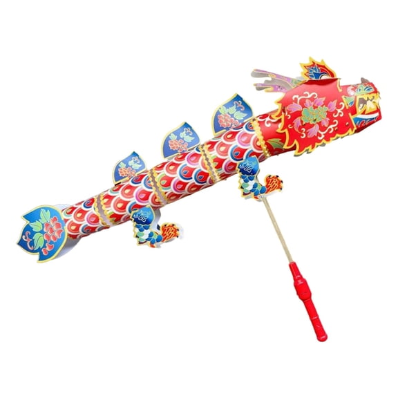 DIY Handheld Dragon Dance Craft 3D LED Light Chinese New Year Celebration Gift