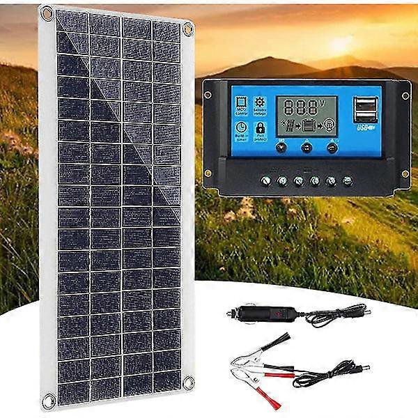 300w 12v Solar Panel, Solar Panel Kit, Battery Charger Kit with 60a Solar Charge Controller for RV, Yacht, Outdoor
