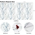 thumbnail image 4 of DAZLUTE Peel and Stick Wallpaper Blue Branch Self-Adhesive Wallpaper 17.7" x 118" Removable Contact Paper, 4 of 9