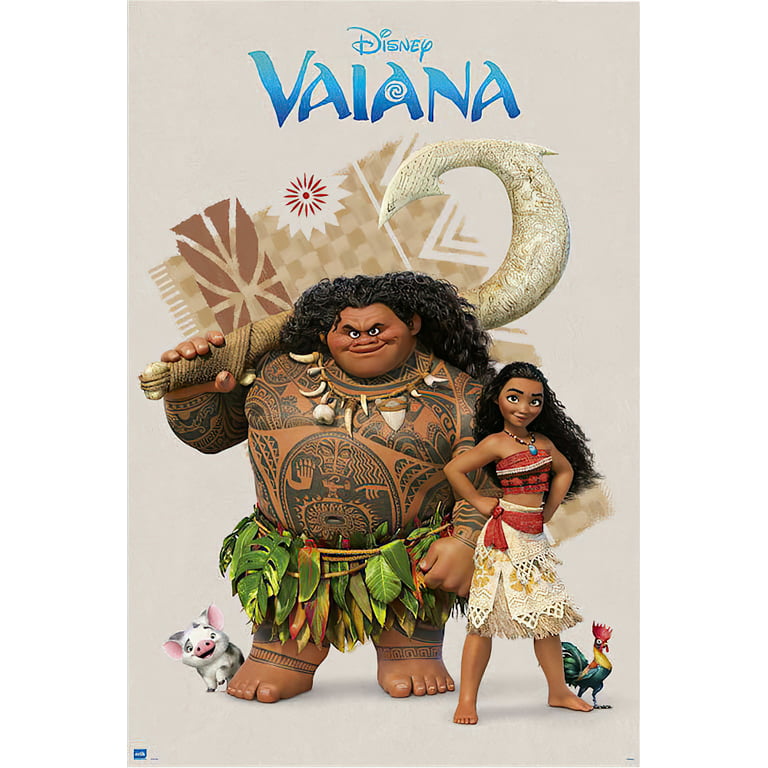 halvleder Tilstedeværelse falsk Vaiana / Moana - Disney Movie Poster / Print (Vaiana / Moana & Maui)  (Poster & Poster Strip Set) - Walmart.com