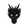 thumbnail image 1 of Bearachild Sé la vida de la fiesta con máscara de dragón, accesorio de disfraz, máscara de cosplay de Pascua y fiestas de Año Nuevo. Kits de decoración para fiestas Negro, 1 of 6