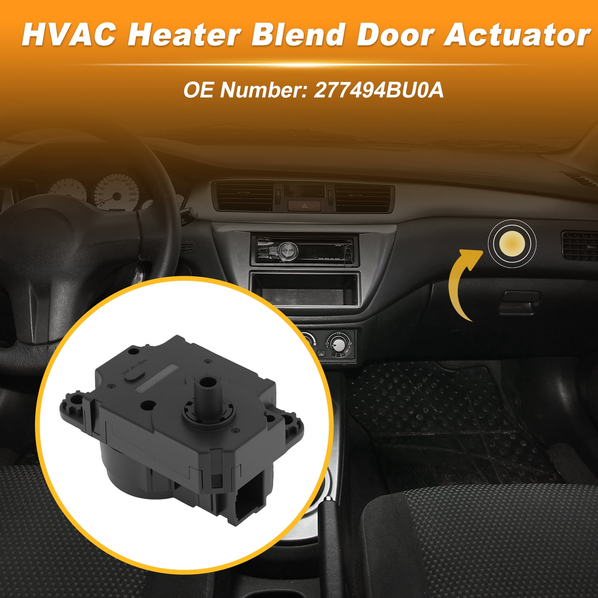 Unique Bargains HVAC Heater Blend Door Actuator for Nissan Rogue 2014-2019
