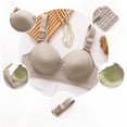 thumbnail image 4 of Ltctricy Bras for Women No Underwire Comfortable Lifting Push up Full Coverage Bralettes Supportive Everyday Bras(Gray,3X-Large), 4 of 4