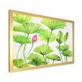 thumbnail image 2 of Designart 'Ancient Pink Lotuses In The Pond VIII' Traditional Framed Art Print, 2 of 4