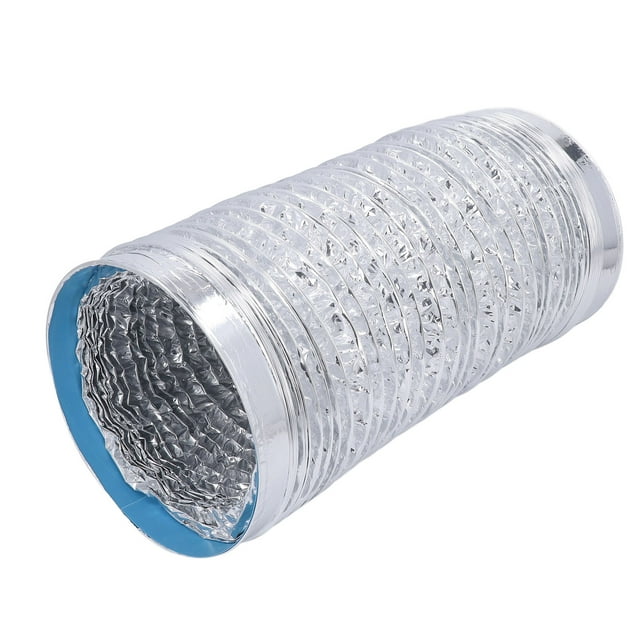 Tuyau de Ventilation de Sécheuse, Conception en Spirale pour Flux d'Air Efficace, Installation Facile, Résistant aux Fuites, Construction Robuste, Tuyau de Conduit en Aluminium pour Salle de Bain